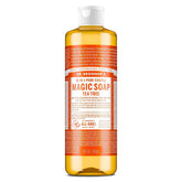 Dr. Bronner's Magic Pure Castile Liquid Soap Bodywash - Tea Tree - 16 fl oz: Paraben-Free, Vegan, For Normal Skin