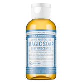 Dr. Bronner's Magic Pure Castile Liquid Soap Hand & Bodywash - Baby Unscented - 2 fl oz: Basic Cleansing, Vegan Formula