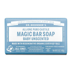 Dr. Bronner's All-One Pure-Castile Magic Bar Soap - Unscented - 5oz: Cleansing, Whole Body Use, Normal Skin
