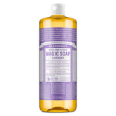 Dr. Bronner's Magic Pure Castile Liquid Soap Bodywash - Lavender - 32 fl oz: Vegan, Non-Toxic, Whole Body Use