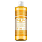 Dr. Bronner's Magic Pure Castile Liquid Soap Bodywash - Citrus - 16 fl oz: Vegan, Made Without Parabens, Ethyl Alcohol-Free, Petroleum-Free