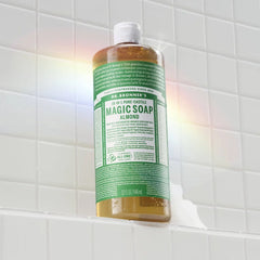 Dr. Bronner's Magic Pure Castile Liquid Soap Bodywash - Almond - 32 fl oz: Paraben-Free, Vegan, Whole Body Use