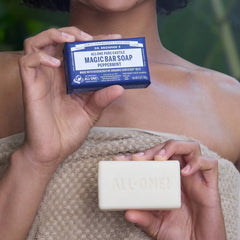 Dr. Bronner's All-One Pure-Castile Magic Bar Soap - Peppermint - 5oz: Made Without Parabens, Whole Body, Normal Skin